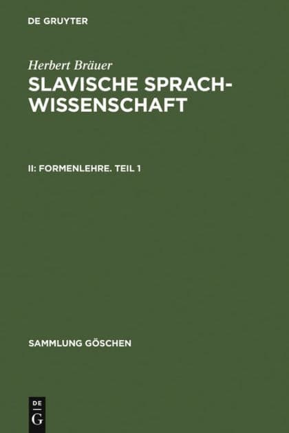 Formenlehre. Teil 1 by Herbert Bräuer