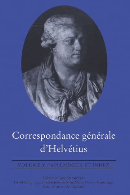 Correspondance generale d'Helvetius: Index by David Smith