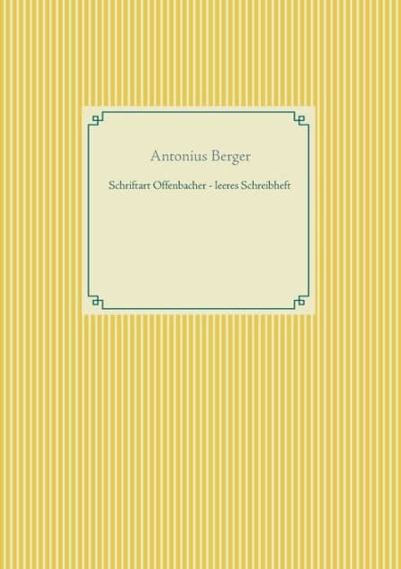 Schriftart Offenbacher - leeres Schreibheft by Antonius Berger