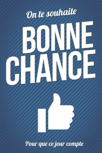 Bonne chance - Bleu: Livre a ecrire by Thibaut Pialat