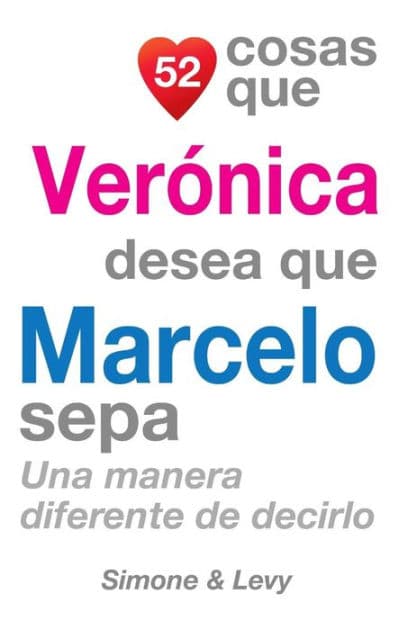 52 Cosas Que Verónica Desea Que Marcelo Sepa: Una Manera Diferente de Decirlo by Simone