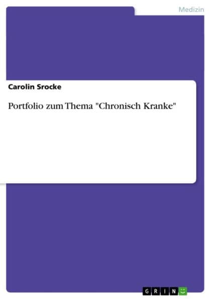 Portfolio zum Thema 'Chronisch Kranke' by Carolin Srocke