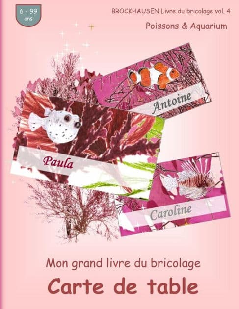 BROCKHAUSEN Livre du bricolage vol. 4 - Mon grand livre du bricolage - Carte de table: Poissons & Aquarium by Dortje Golldack