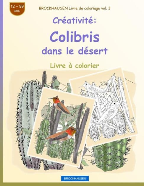 BROCKHAUSEN Livre de coloriage vol. 3 - Créativité: Colibris dans le désert by Dortje Golldack