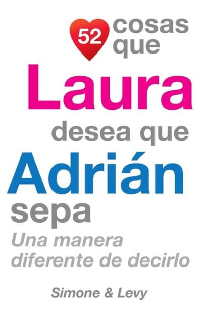 52 Cosas Que Laura Desea Que Adrián Sepa: Una Manera Diferente de Decirlo by Simone