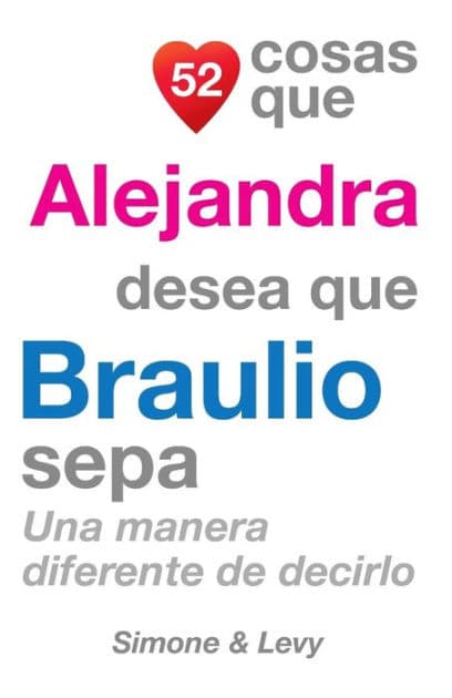 52 Cosas Que Alejandra Desea Que Braulio Sepa: Una Manera Diferente de Decirlo by Simone