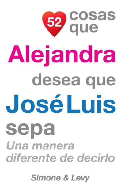 52 Cosas Que Alejandra Desea Que José Luis Sepa: Una Manera Diferente de Decirlo by Simone