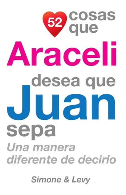 52 Cosas Que Araceli Desea Que Juan Sepa: Una Manera Diferente de Decirlo by Simone