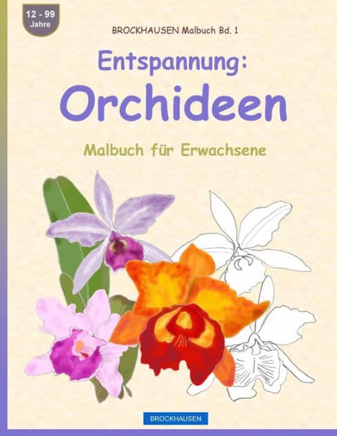 BROCKHAUSEN Malbuch Bd. 1 - Entspannung: Orchideen: Malbuch für Erwachsene by Dortje Golldack