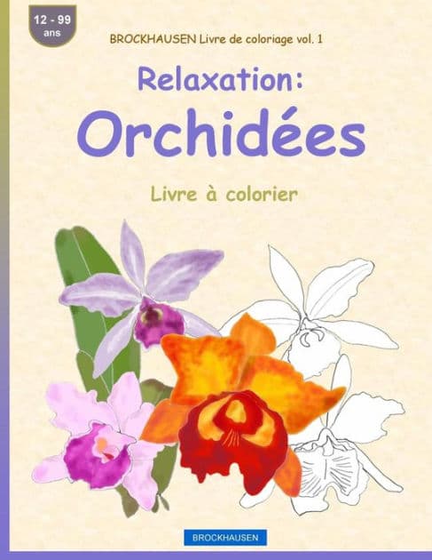 BROCKHAUSEN Livre de coloriage vol. 1 - Relaxation: Orchidées: Livre à colorier by Dortje Golldack