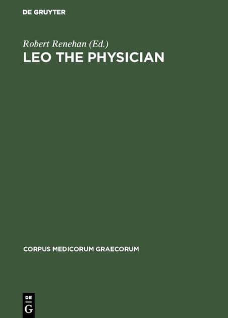Leo the Physician: Epitome on the nature of man by Robert Renehan