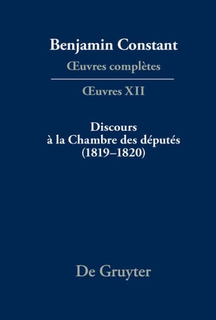 Discours à la Chambre des députés (1819-1820) by François Rosset