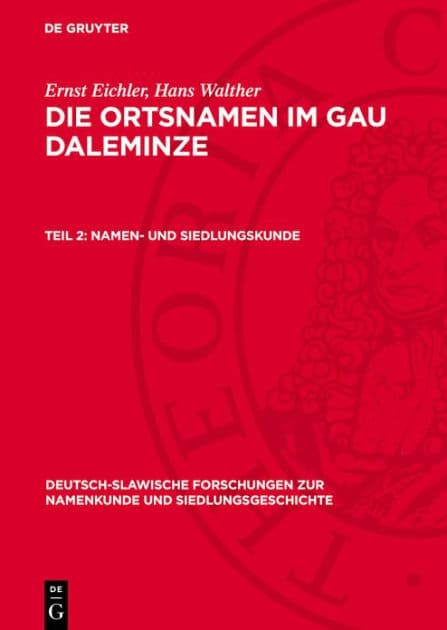 Namen- und Siedlungskunde by Ernst Eichler