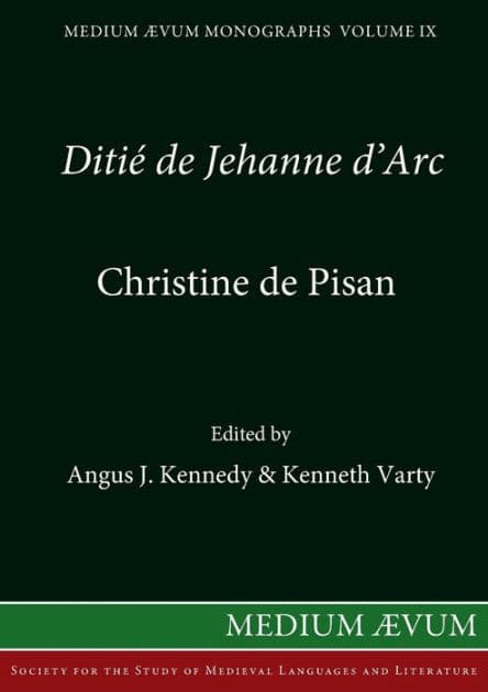 DitiÃ¯Â¿Â½ de Jehanne d'Arc by Christine De Pisan