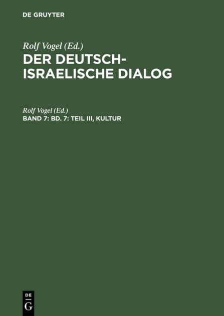 Bd. 7: Teil III, Kultur by Rolf Vogel