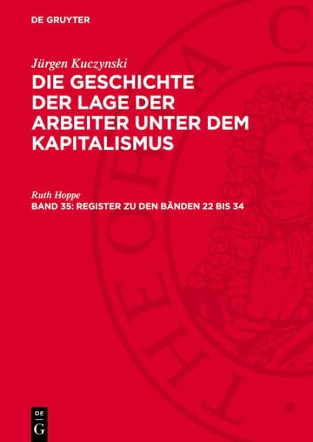 Register zu den B nden 22 bis 34 by Ruth Hoppe