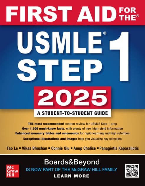 First Aid for the USMLE Step 1 2025 by Connie Qiu