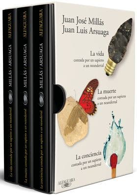 Estuche La vida, La muerte y La conciencia contadas por un sapiens a un neandertal / Life, Death, Conscience as Told by a Sapiens to a Neanderthal, Boxed Set by Juan Luis Arsuaga Ferreras