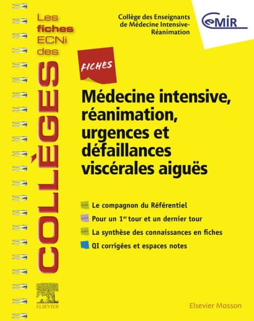 Fiches Médecine Intensive, réanimation, urgences et défaillances viscérales aiguës: Les fiches ECNi et QI des Collèges by Collège des Enseignants de Réanimation