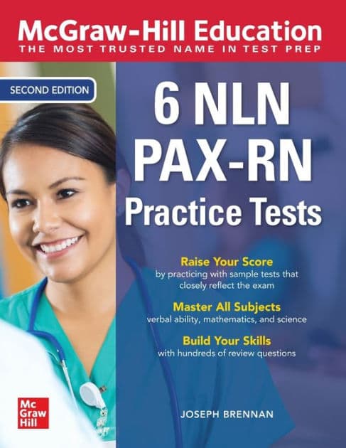 McGraw-Hill Education 6 NLN PAX-RN Practice Tests, Second Edition by Joseph Brennan