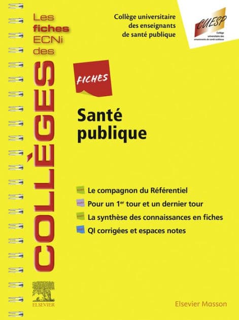 Fiches Santé publique: Les fiches ECNi et QI des Collèges by Collège Universitaire des Enseignants de Santé Publique (CUE