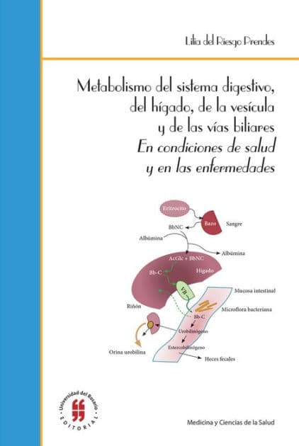 Metabolismo del sistema digestivo, del hígado, de la vesícula y de las vías biliares: En condiciones de salud y en las enfermedades by Lilia del Riesgo Prendes