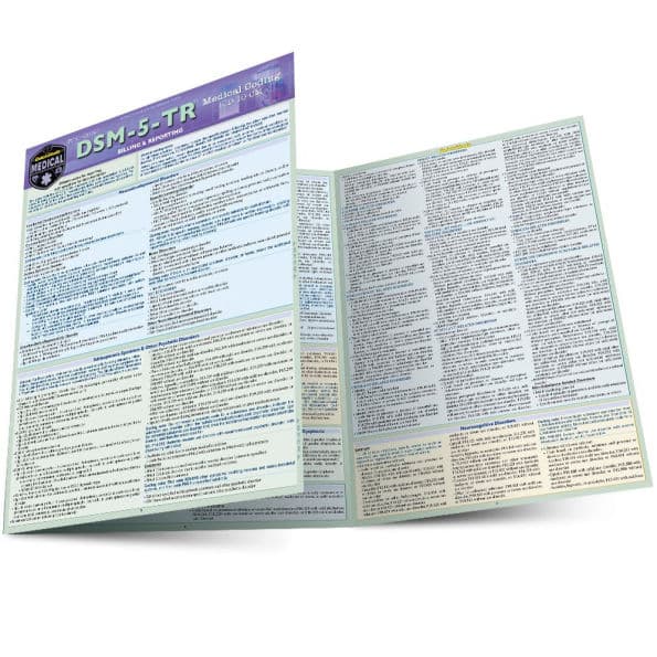 DSM-5-TR Medical Coding: a QuickStudy Laminated Reference Guide by Rona Bernstein PsyD