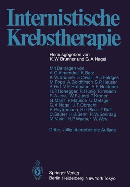 Internistische Krebstherapie by A.C. Almendral