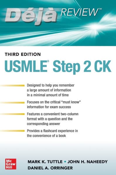 Deja Review: USMLE Step 2 CK, Third Edition by Mark Tuttle