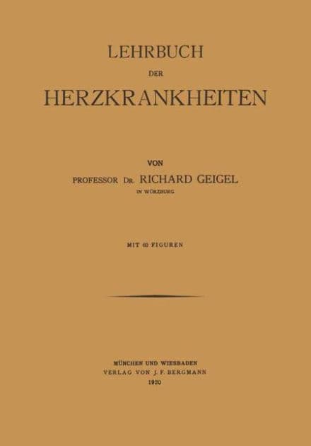 Lehrbuch der Herzkrankheiten by Richard Geigel