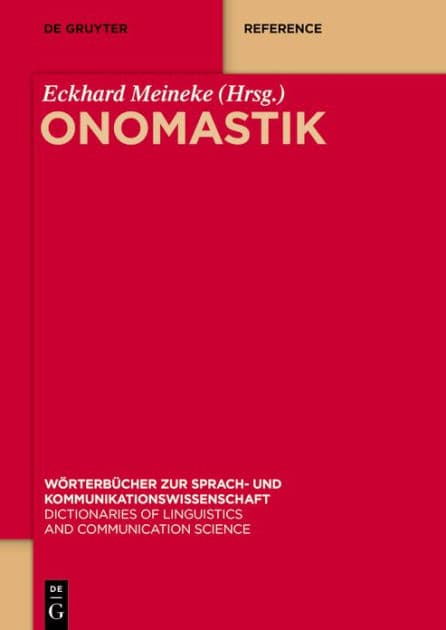 Onomastik by Eckhard Meineke