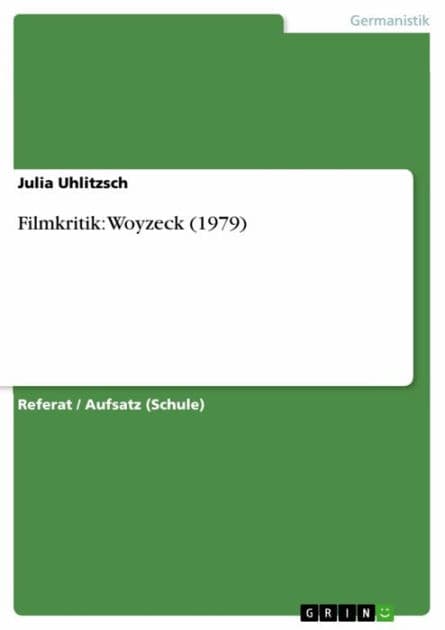 Filmkritik: Woyzeck (1979) by Julia Uhlitzsch