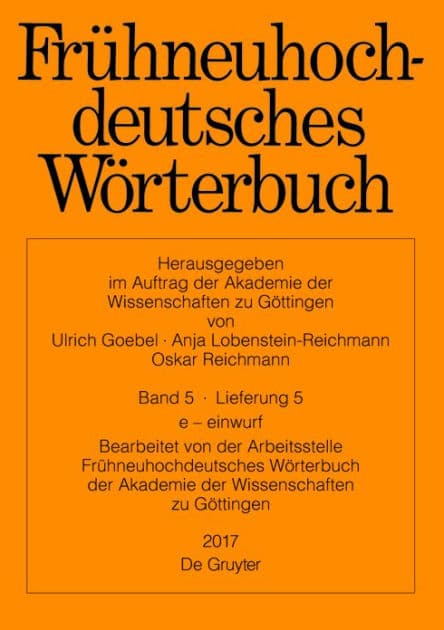e - einwurf by Arbeitsstelle der Akademie der Wissenschaften zu Göttingen