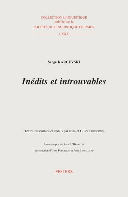 Inedits et introuvables by S Karcevski