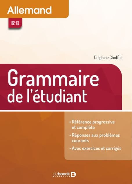 Allemand - Grammaire de l'étudiant by Delphine Choffat