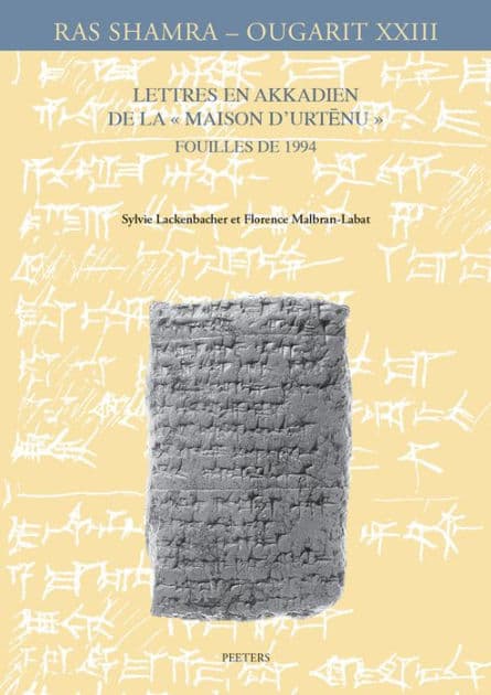 Lettres en akkadien de la Maison d'Urtenu. Fouilles de 1994 by S Lackenbacher