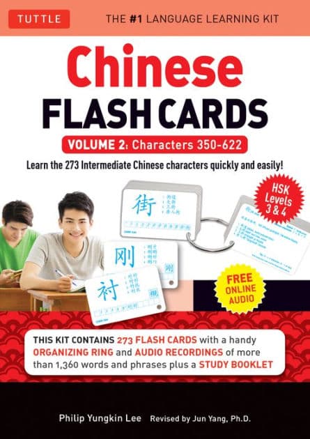 Chinese Flash Cards Kit Volume 2: HSK Levels 3 & 4 Intermediate Level: Characters 350-622 (Online Audio Included) by Philip Yungkin Lee