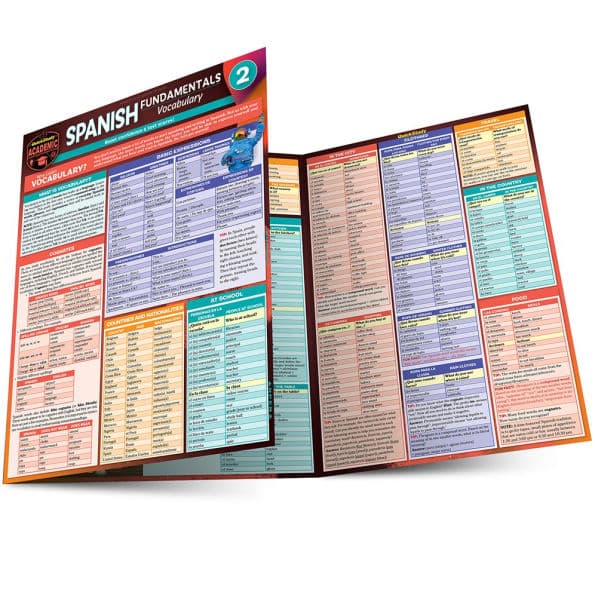 Spanish Fundamentals 2 - Vocabulary: a QuickStudy Laminated Reference Guide by Jennifer Murtoff MA