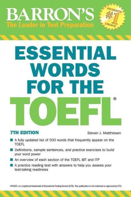 Essential Words for the TOEFL by Steven J. Matthiesen