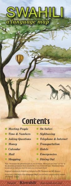 Swahili a Language Map by Kristine K. Kershul