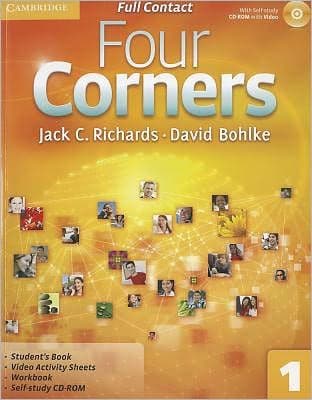 Four Corners Level 1 Full Contact with Self-study CD-ROM by Jack C. Richards