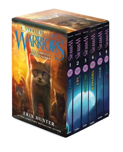 Warriors: A Starless Clan Box Set: Volumes 1 to 6: A Starless Clan #1: River, A Starless Clan #2: Sky, Starless Clan #3: Shadow, A Starless Clan #4: Thunder, A Starless Clan #5: Wind, A Starless Clan #6: Star by Erin Hunter