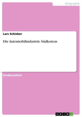 Die Automobilindustrie Südkoreas