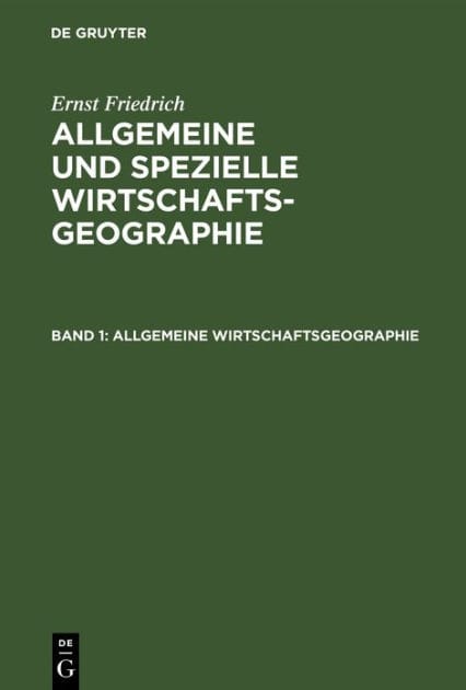 Allgemeine Wirtschaftsgeographie