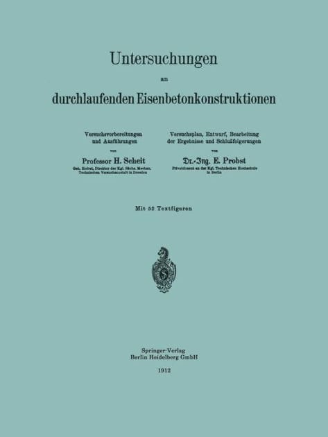 Untersuchungen an durchlaufenden Eisenbetonkonstruktionen