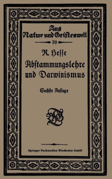 Abstammungslehre und Darwinismus
