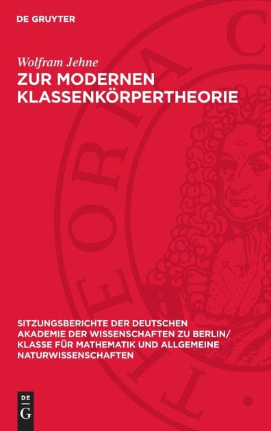 Zur modernen Klassenk rpertheorie