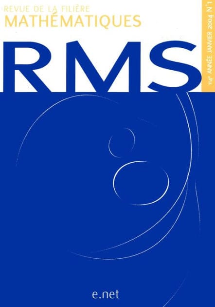 Revue de la filière mathématiques RMS 114-1