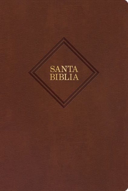 RVR 1960 Biblia letra gigante, café piel fabricada (Edición 2023): Santa Biblia