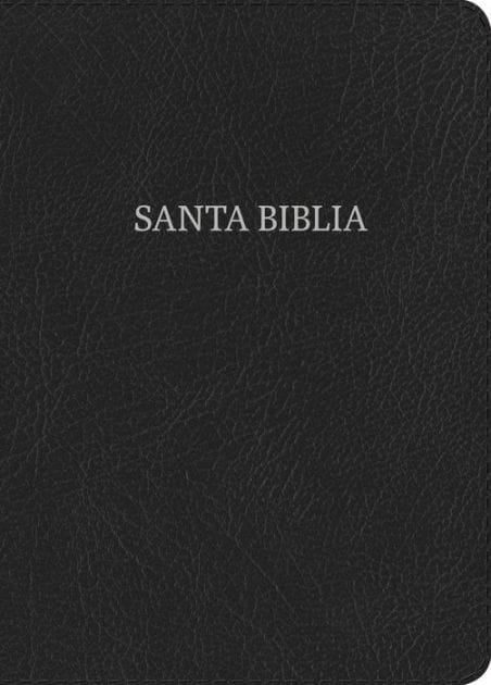 RVR 1960 Biblia letra súper gigante, negro piel fabricada